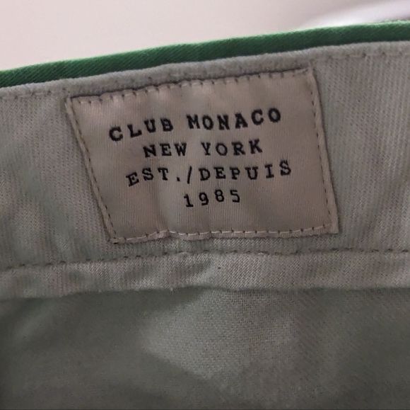 Club Monaco Green Chinos - Picture 4 of 5